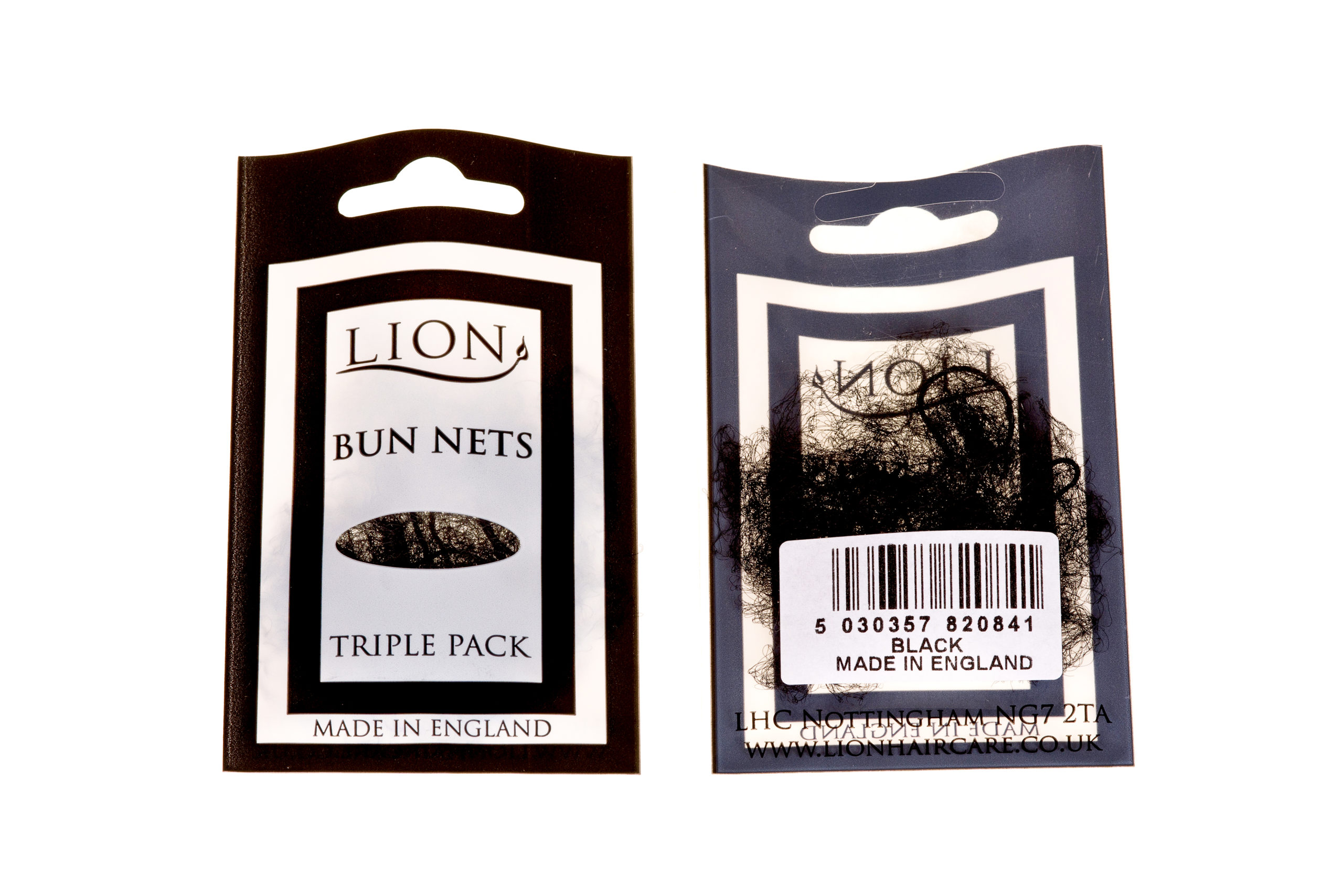 Lion Haircare Bun Nets filet chignon nylon lot 3