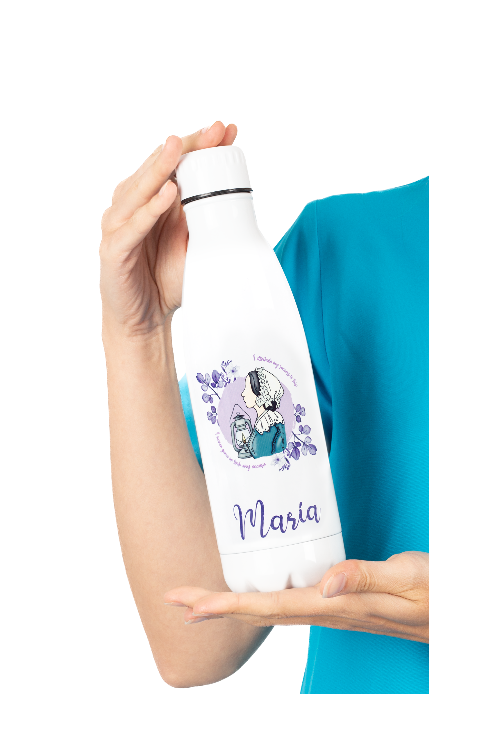 Enfermania Nightingale gourde inox 700 ml personnalisable