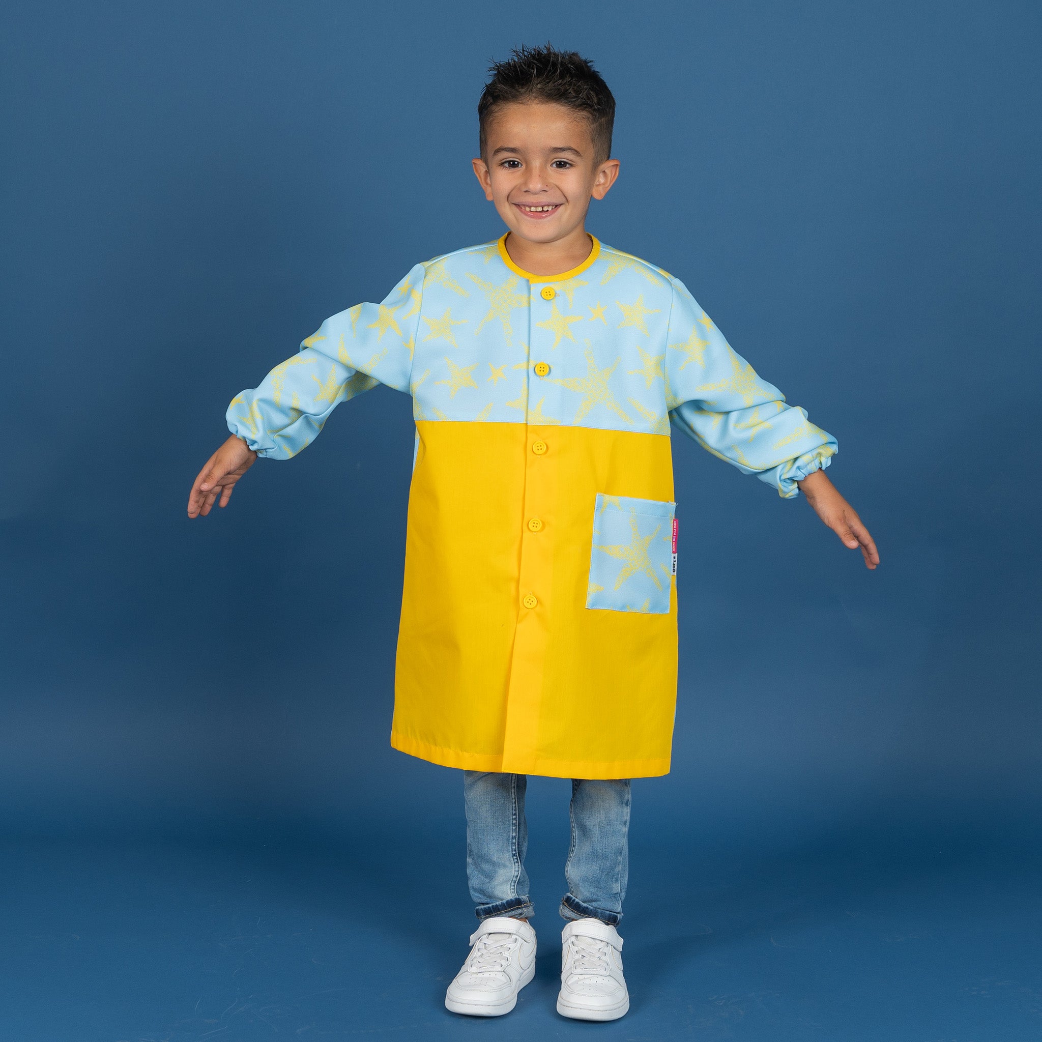 Gary's Children Blouse Lucero Ágatha jaune étoiles