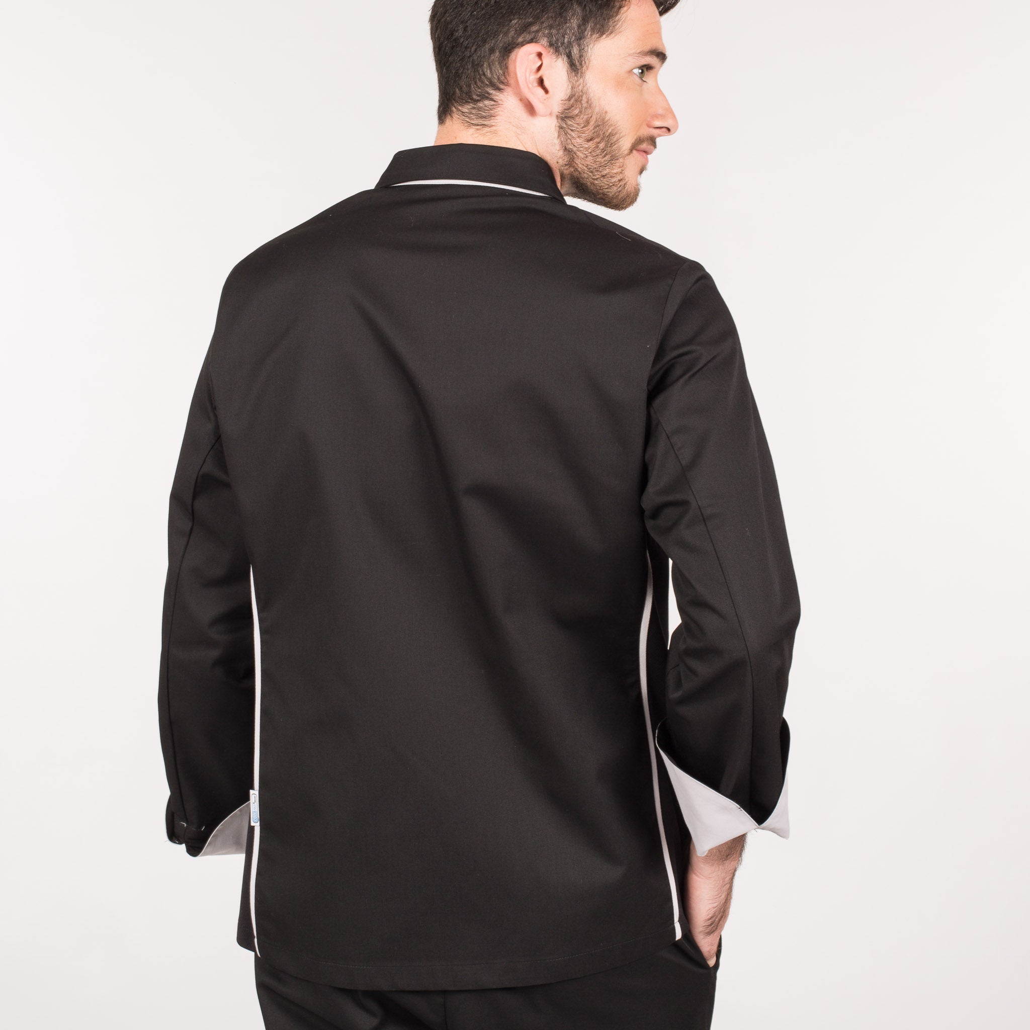 GARY'S Chef Jackets Zeus veste cuisinier noir coton
