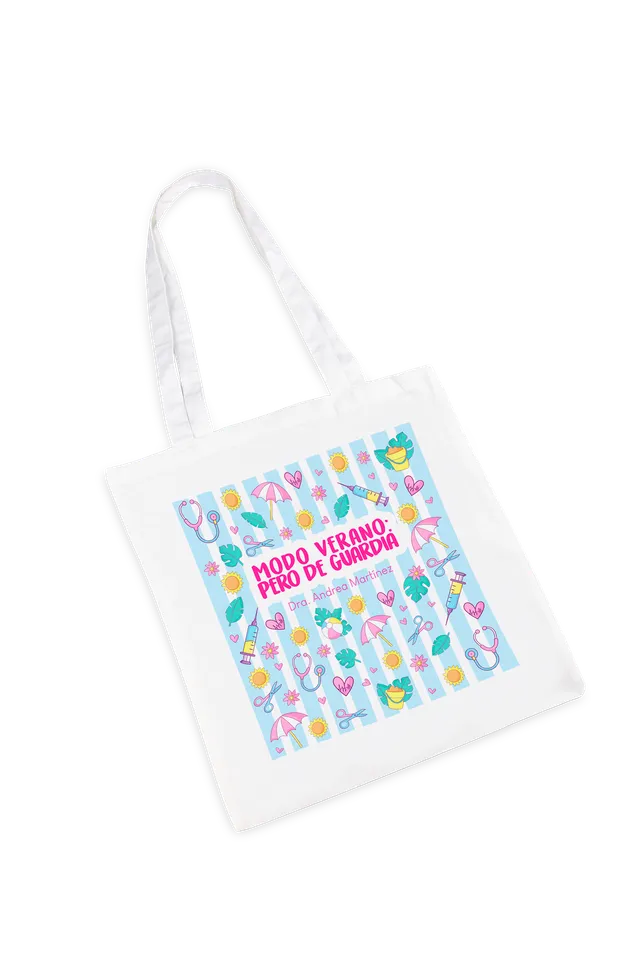 Enfermania Summer Tote bag blanc personnalisable
