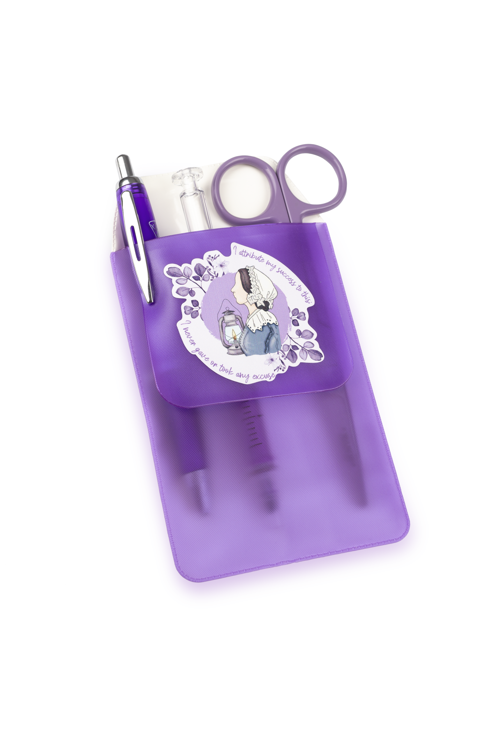 Enfermania Accesorios protège-poche stylo lavande plastique 15,7 cm