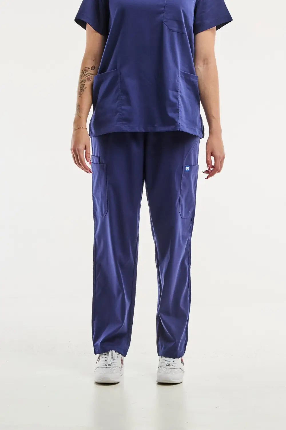 Aelin EMMA tenue médicale femme bleu marine stretch