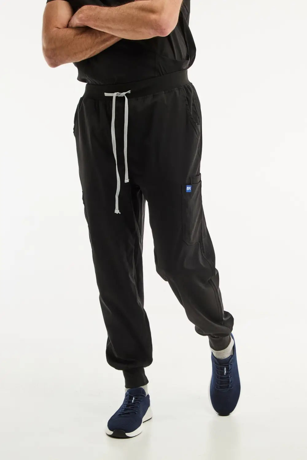 Aelin LUCA jogger pantalon médical noir homme poches