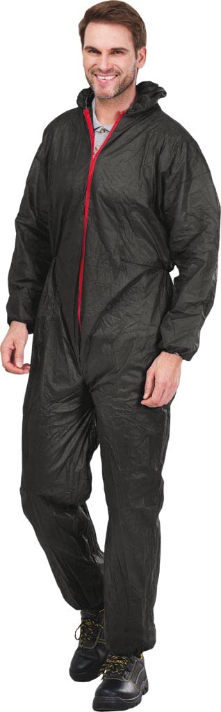 Reis combinaison jetable rouge capuche protection chantier
