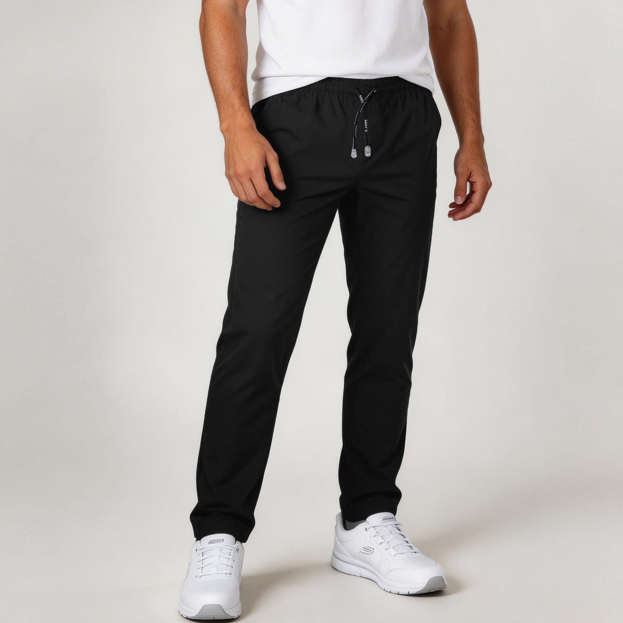 GARY'S pantalon cuisine élastique popeline noir