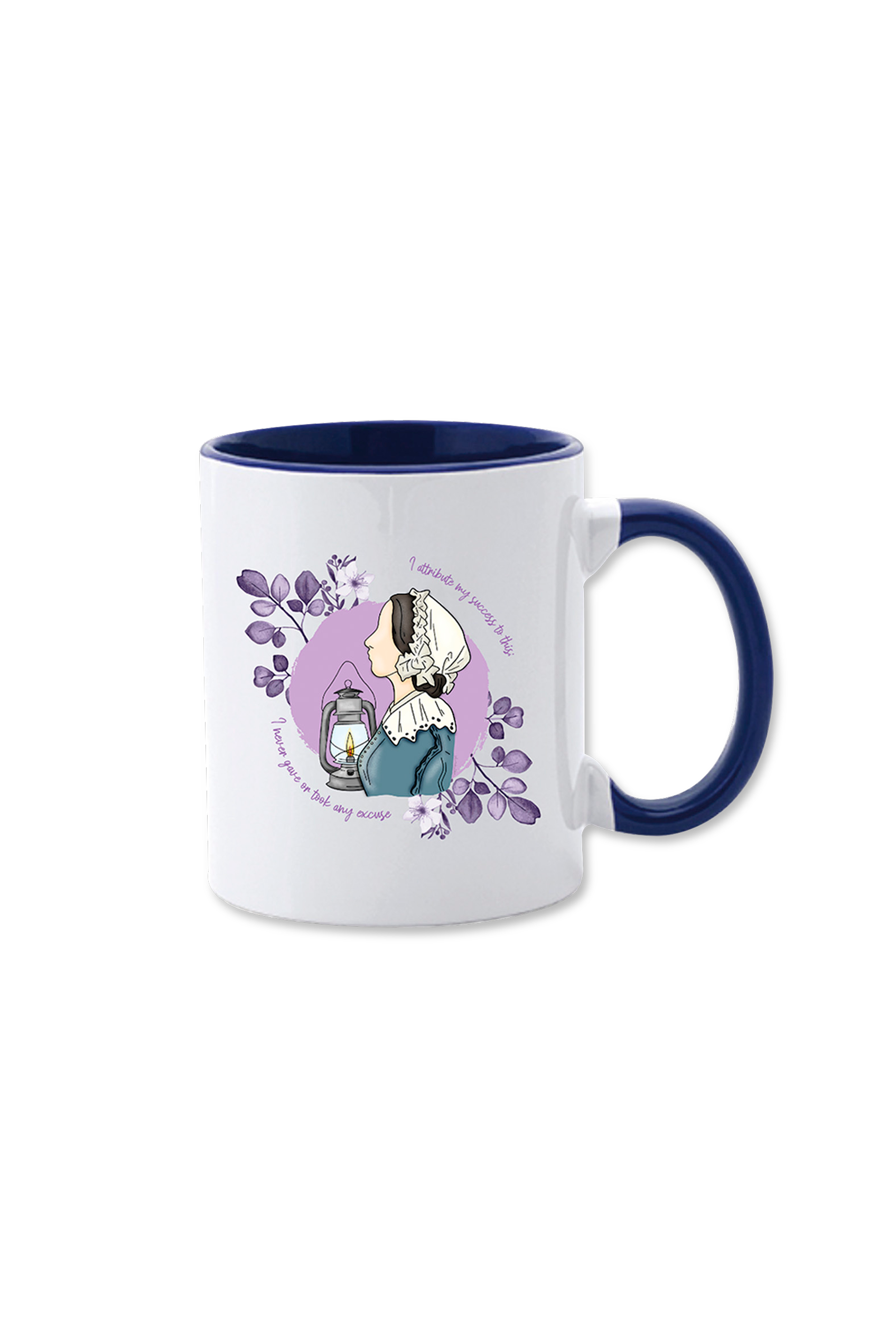 Enfermania Nightingale tasse céramique bleu marine 350 ml