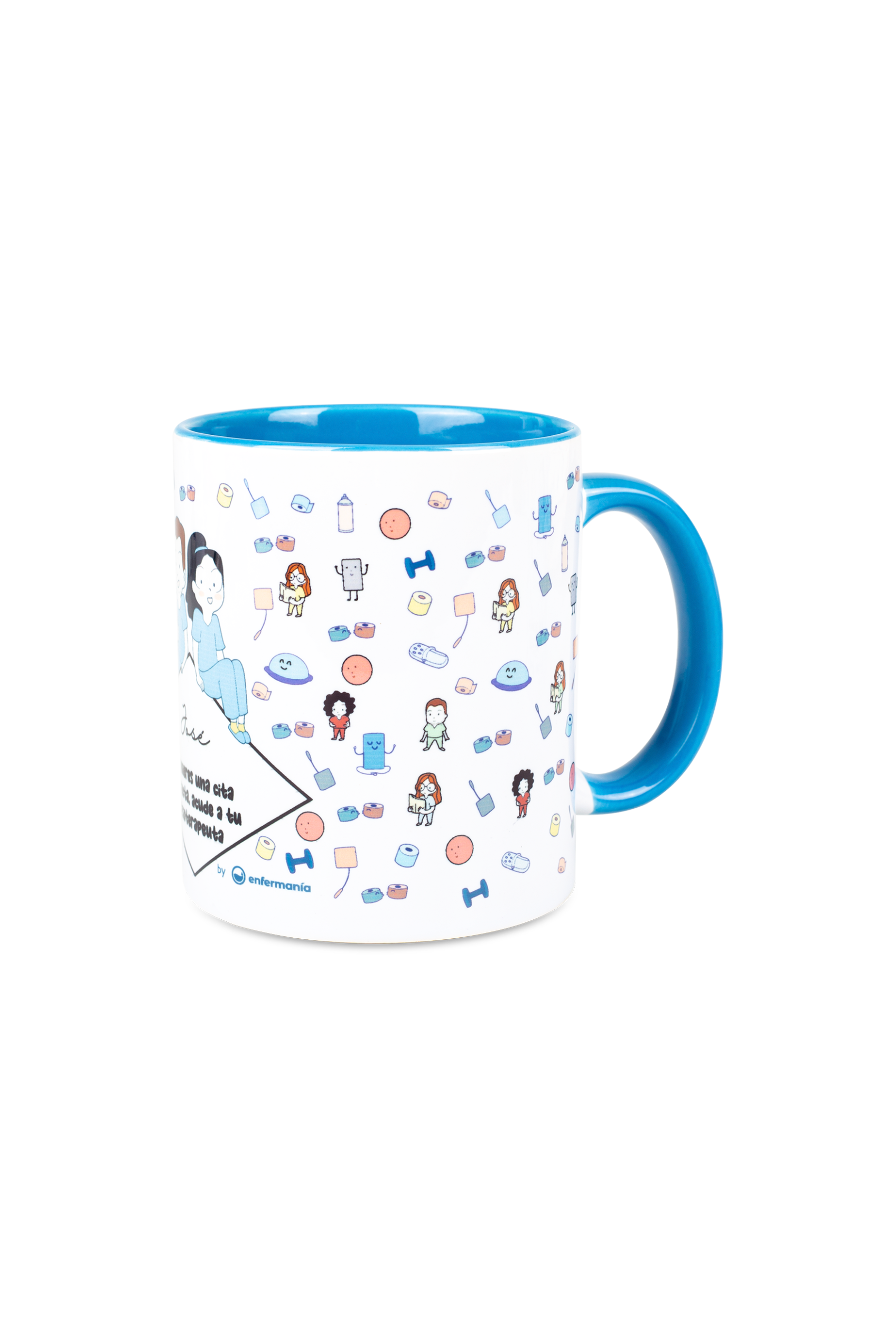 Enfermania Regalos Fisio tasse céramique bleue 350ml