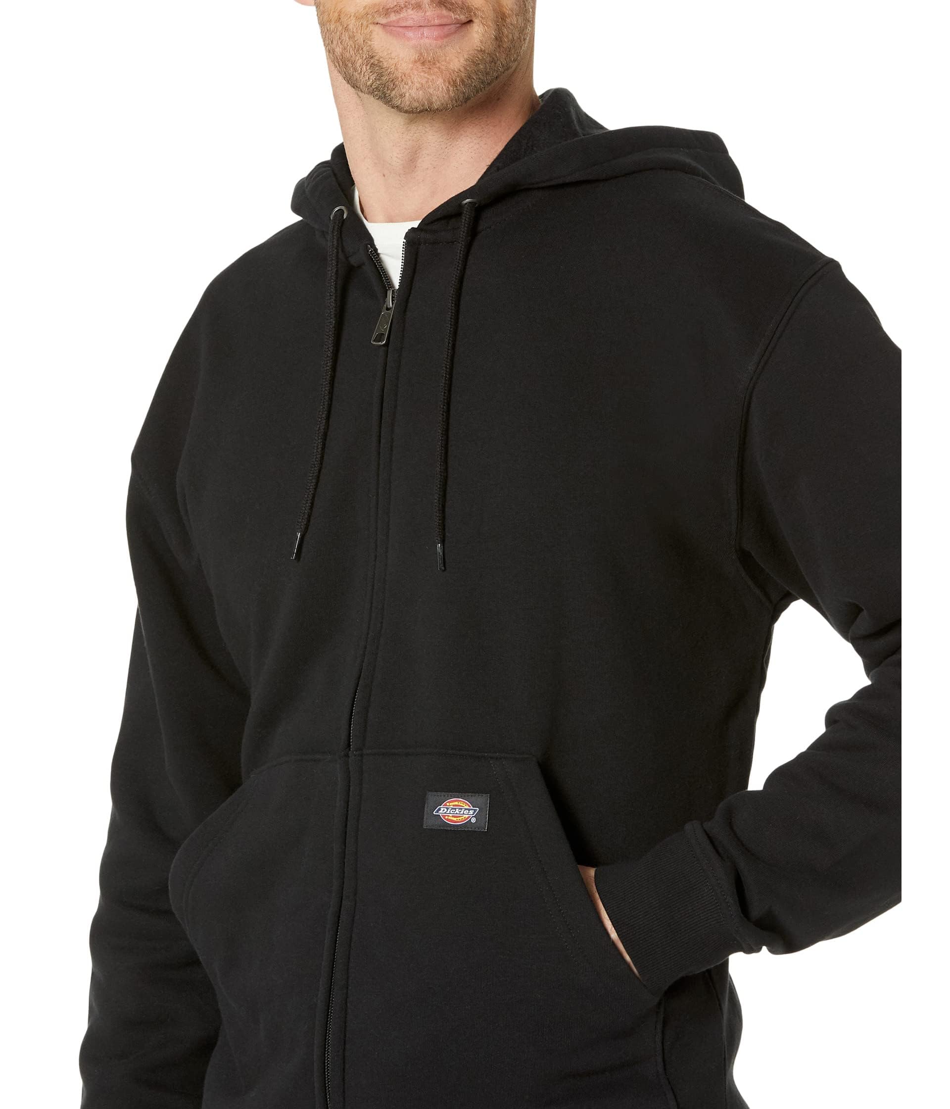 Dickies Sweat Capuche Zip Polaire Travail Noir M