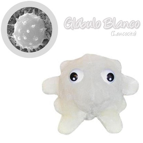 Enfermania Regalos GiantMicrobes peluche leucocyte 15 cm