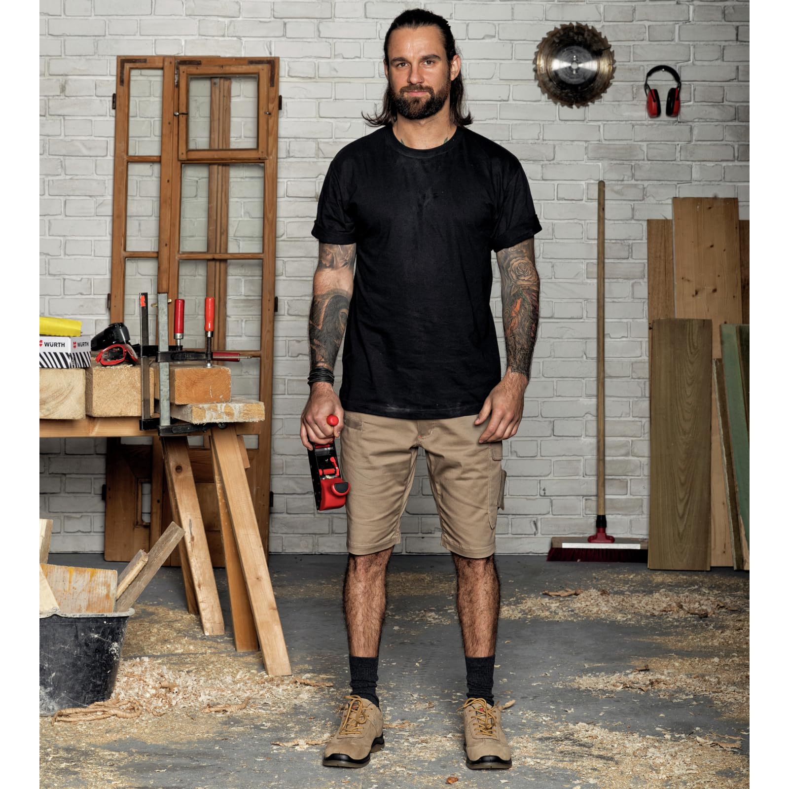 Würth MODYF Stretch X bermuda de travail beige 44