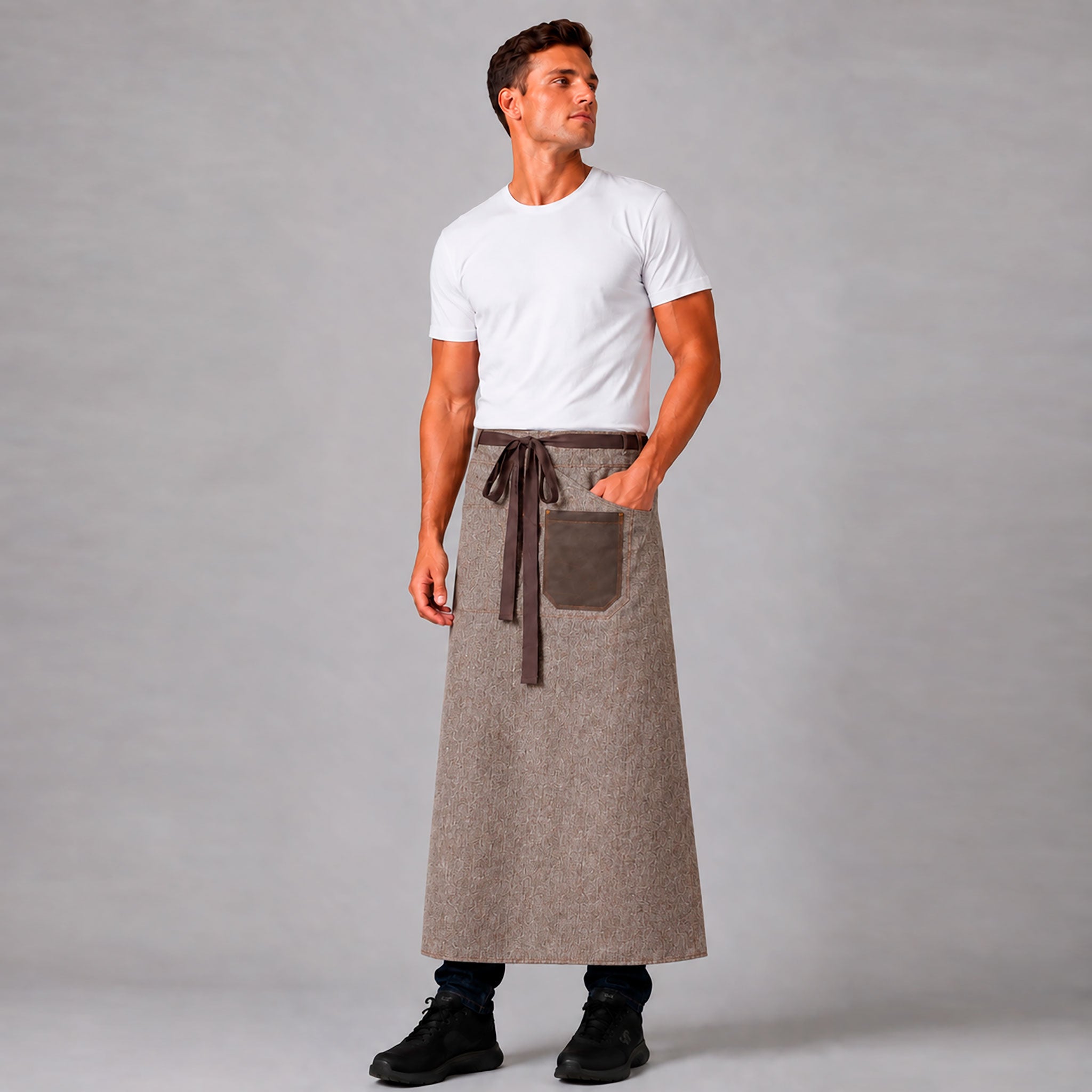 Gary's Atacama tablier bistrot long beige 89x92 cm