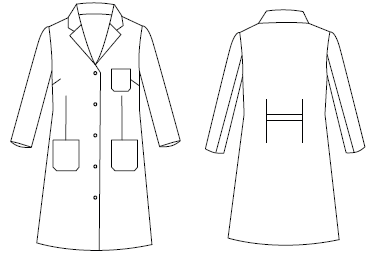 GARY'S 511101 Blouse Médicale Femme Blanche Manches Longues