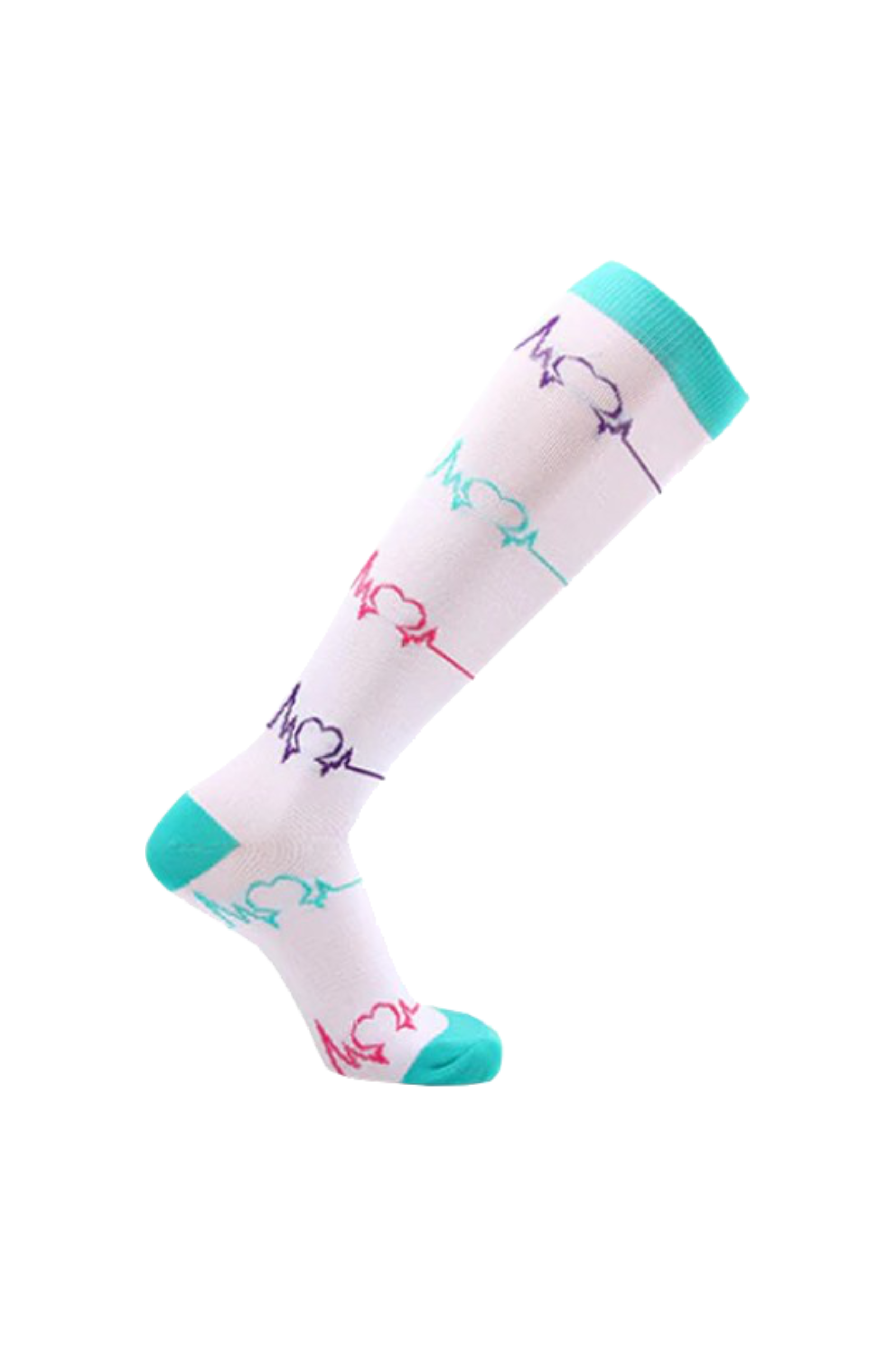 Enfermania Ropa EKG chaussettes de compression blanches S/M