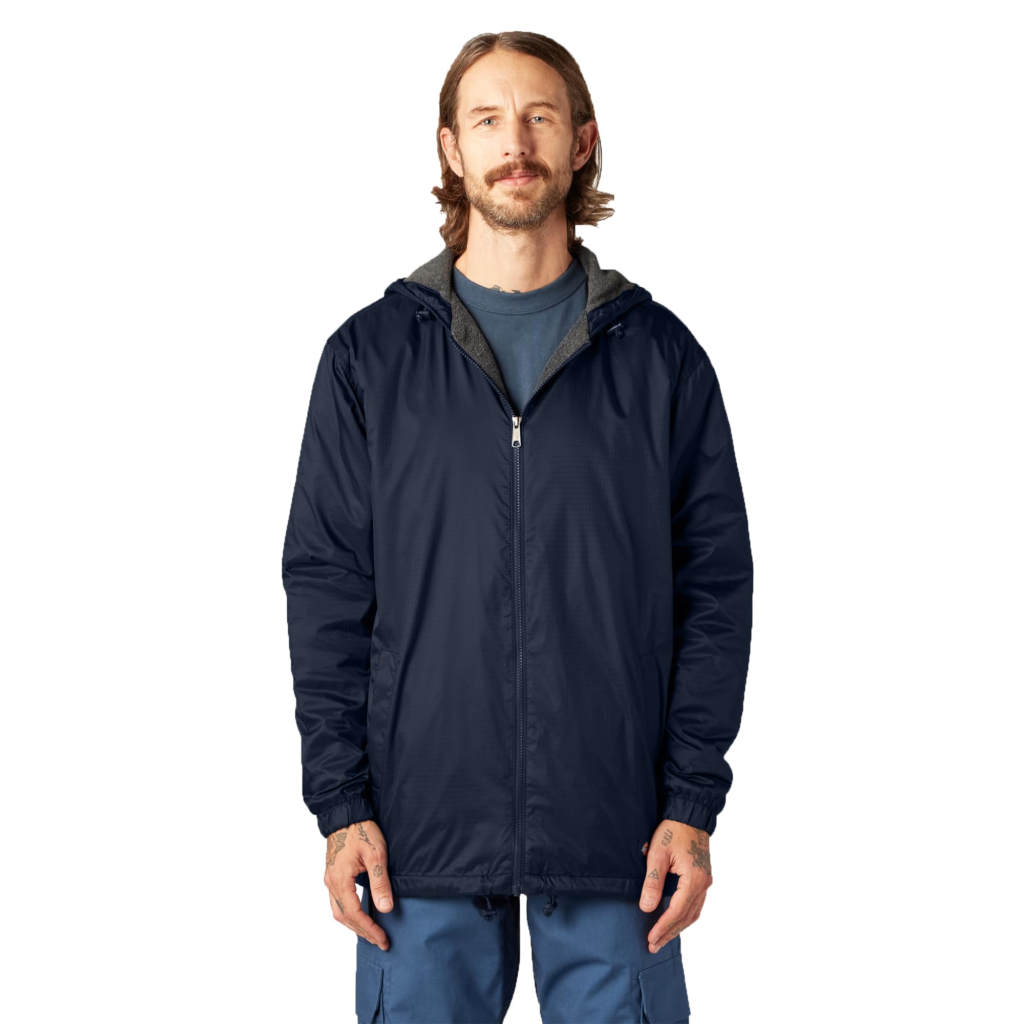 Dickies Polaires Veste Nylon Capuche Homme Noir