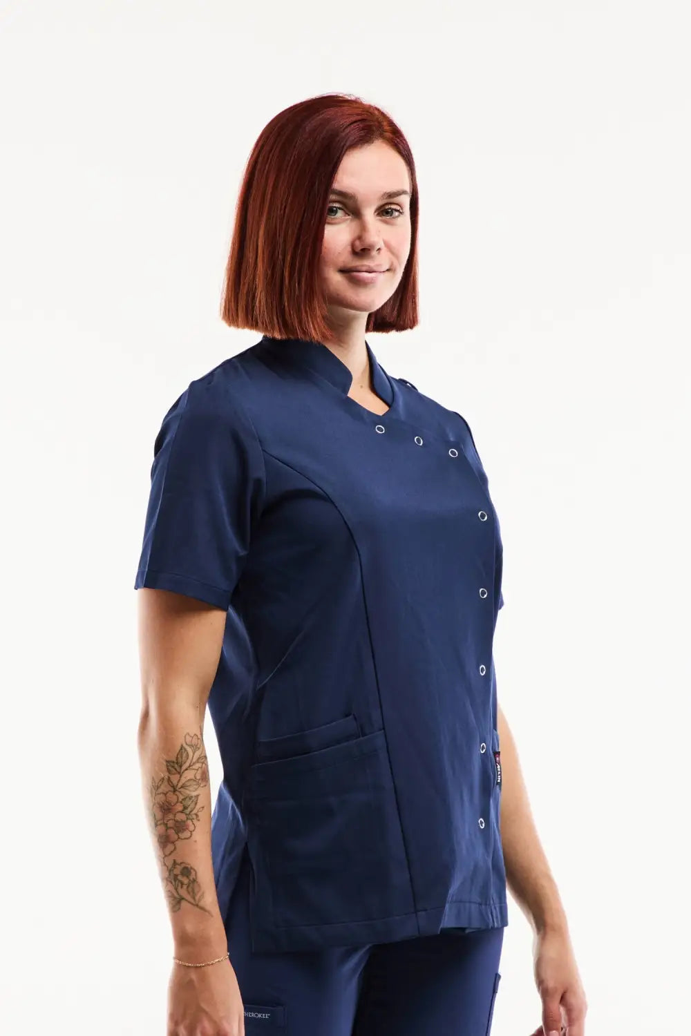Aelin Aurelia Blouse Médicale Femme Marine Stretch