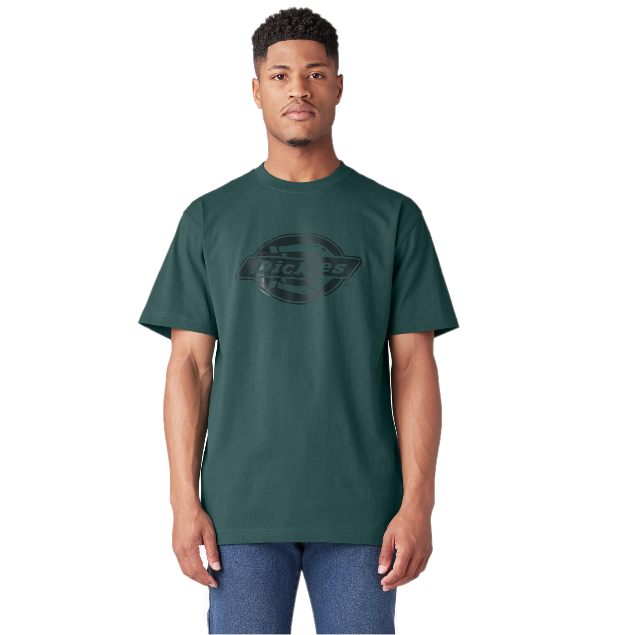 Dickies T-shirt homme manches courtes logo noir L lourd