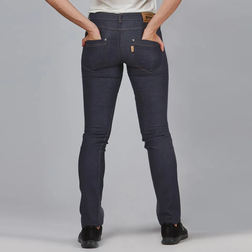 GARY'S Denim pantalon jean femme noir taille mi-haute