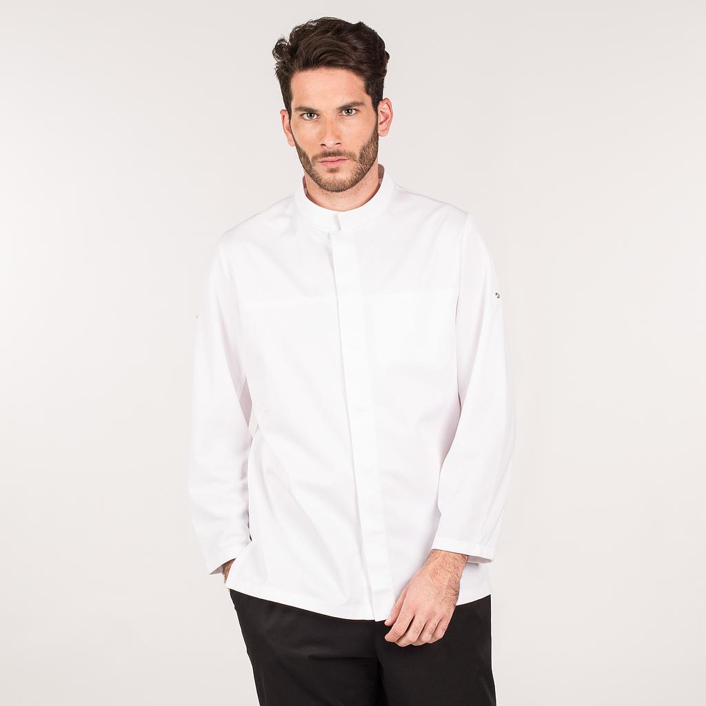GARY'S Boreas veste chef homme blanche stretch