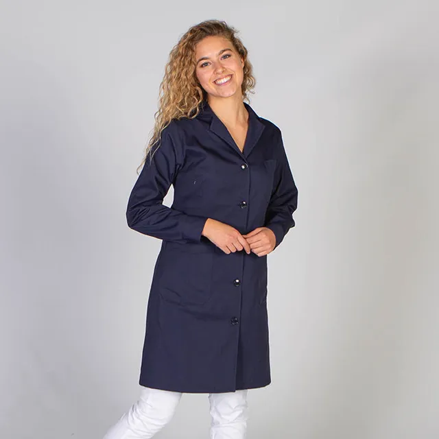 GARY'S blouse médicale noire femme manches longues