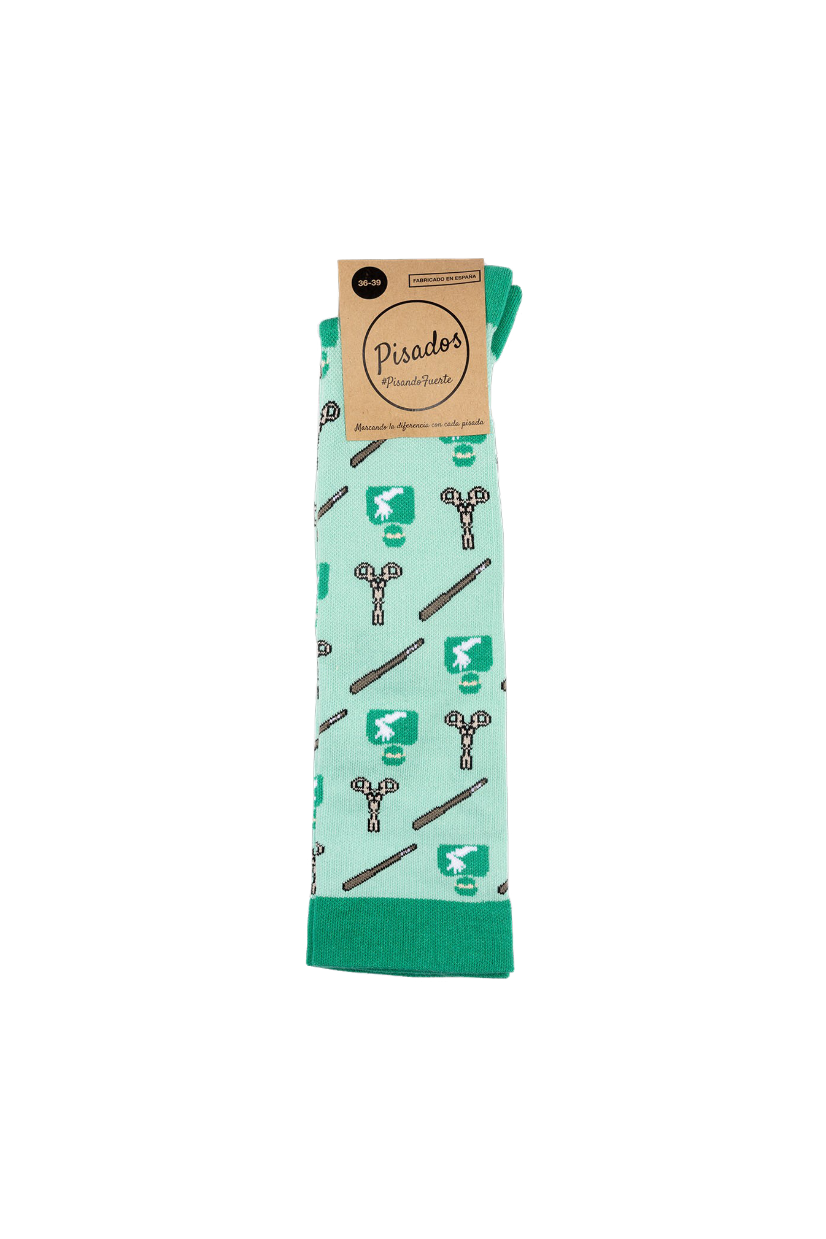 Enfermania Sin Anestesia chaussettes compression vertes 40-42