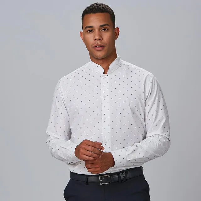GARY'S Shirts GIUSEPPE SLIM FIT chemise homme cubes coton