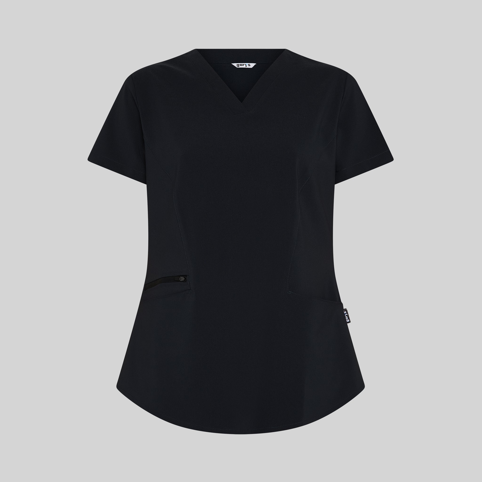 Gary's Olaya Extrafiber blouse femme noire manches courtes