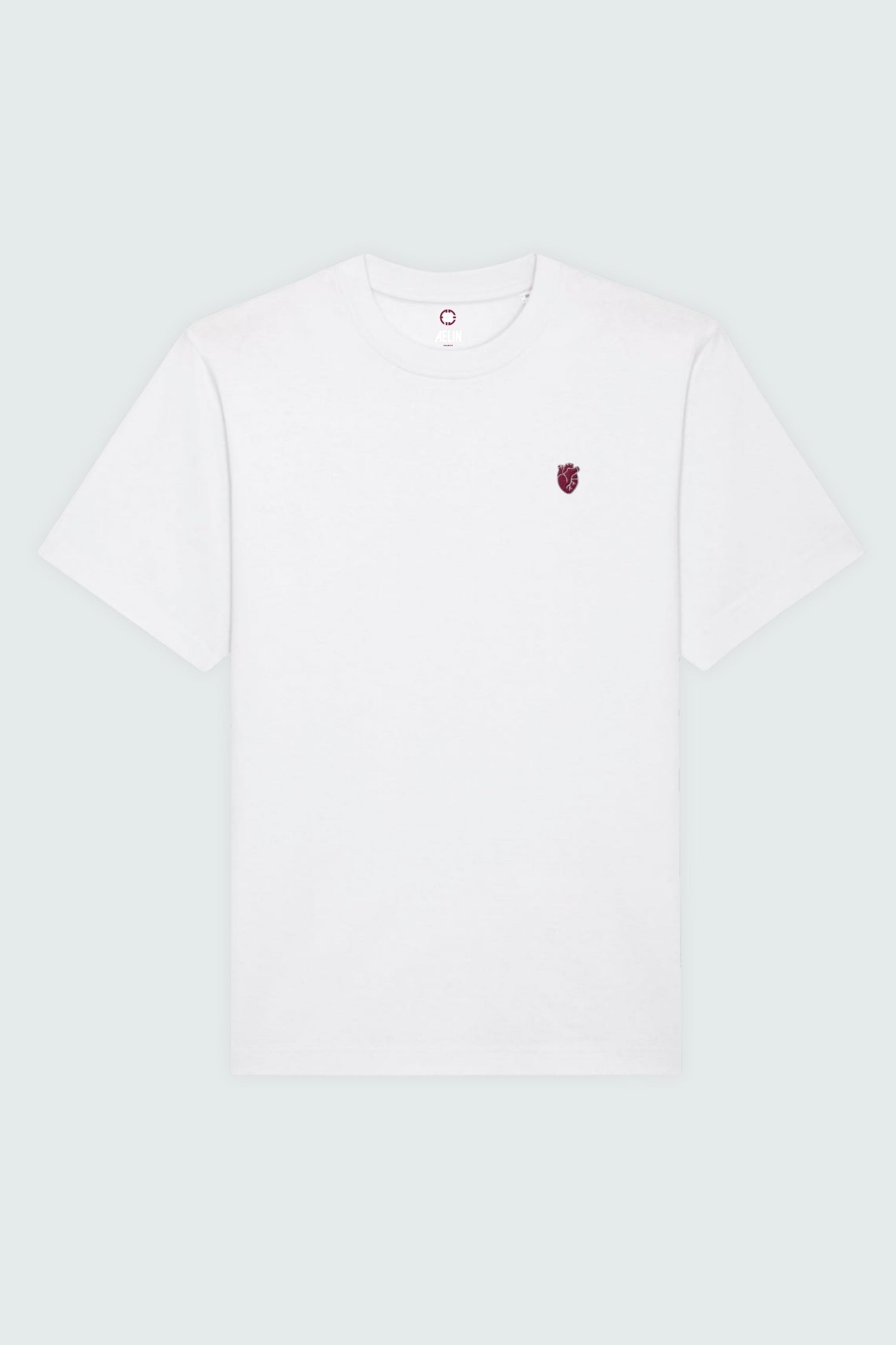 Aelin Slimfit NEW T-shirt heavy coton coeur bleu royal