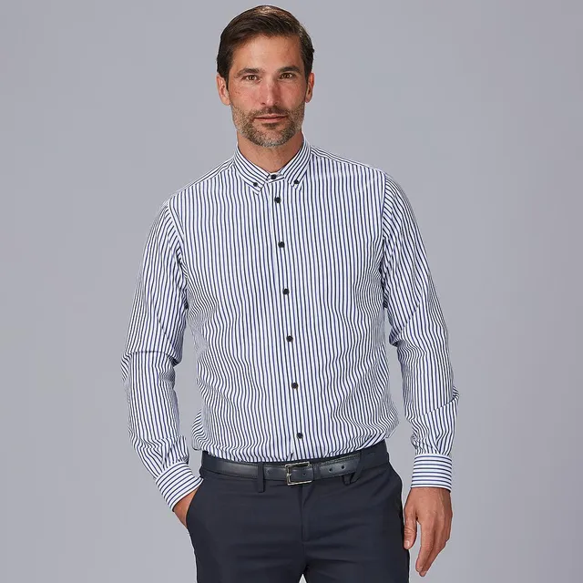 Chemise Gary's Alessandro rayée homme bleu marine M