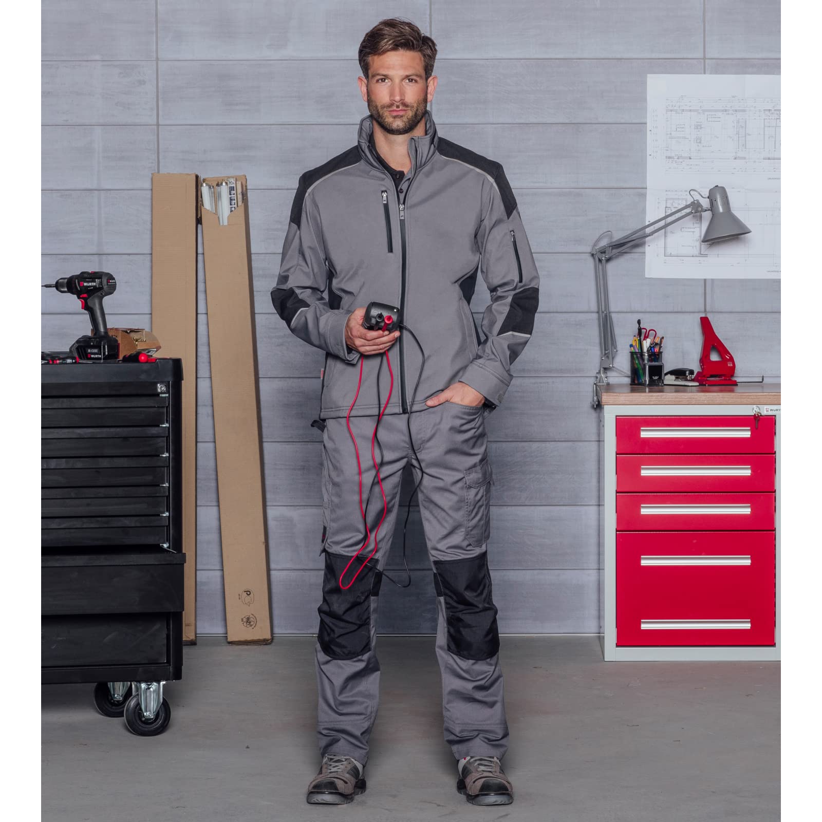 Würth MODYF Cetus veste softshell grise coupe-vent
