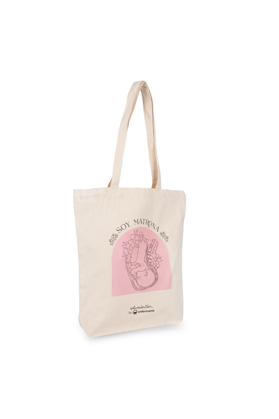 Enfermania Soy Matrona tote bag sage-femme coton bio 37x42