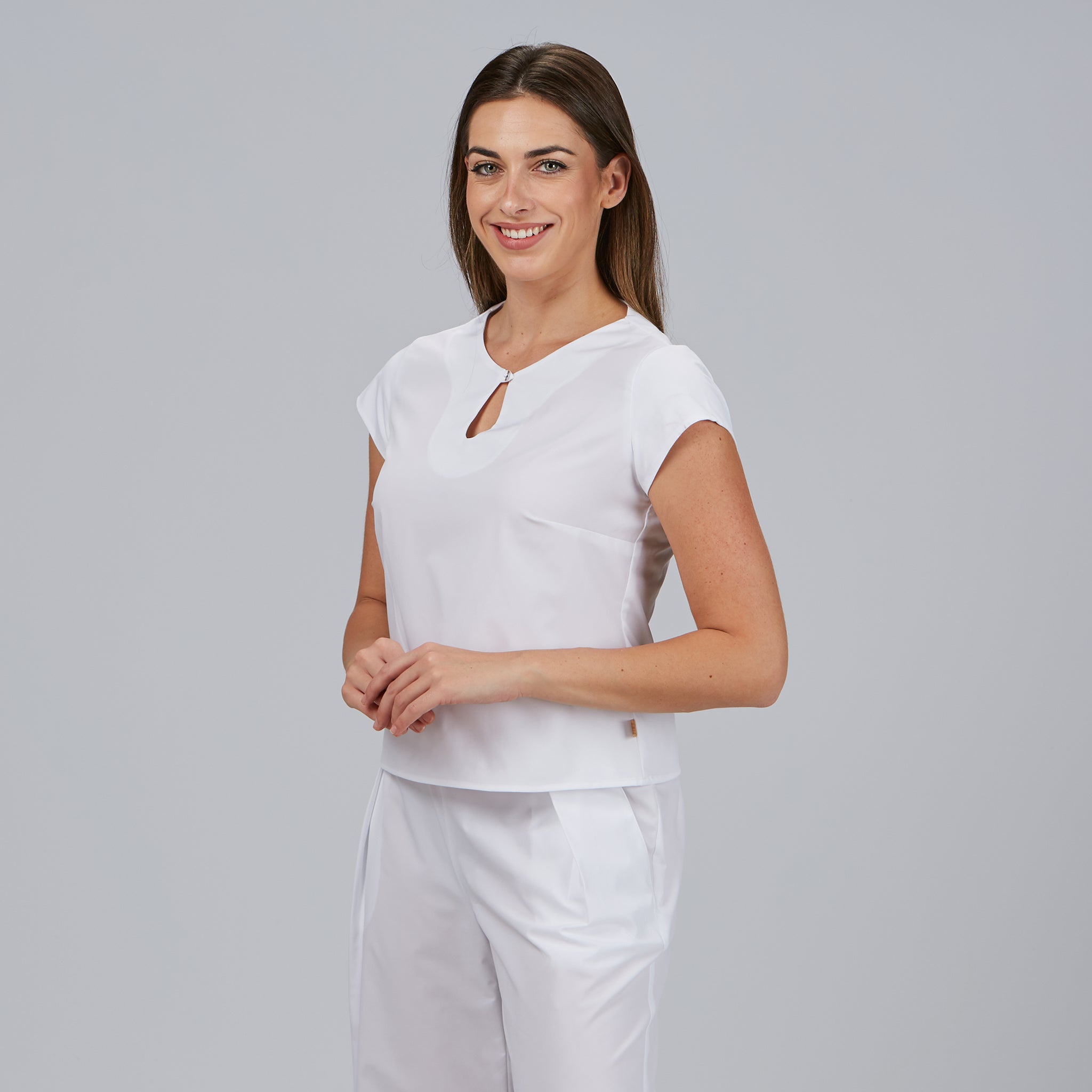 GARY'S Petra blouse femme noire manches courtes recyclée