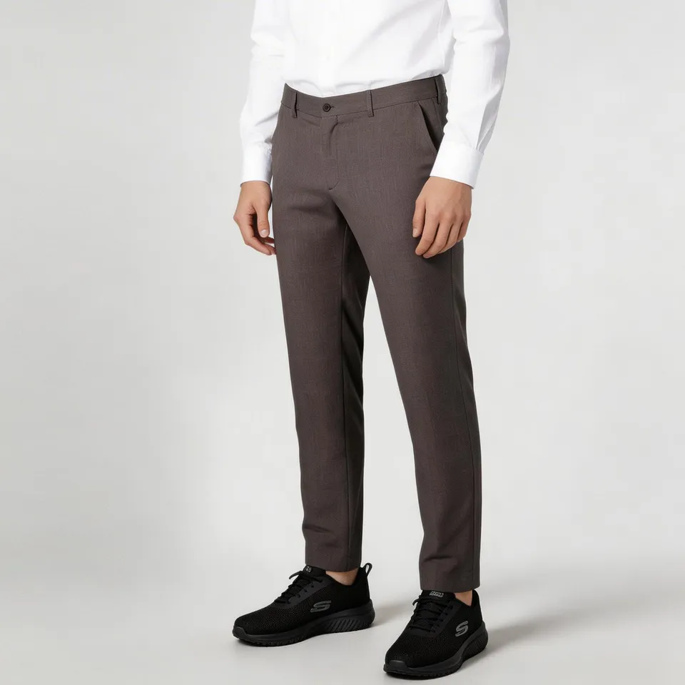 Gary's Pantalon Chino Homme Gris Twill Stretch