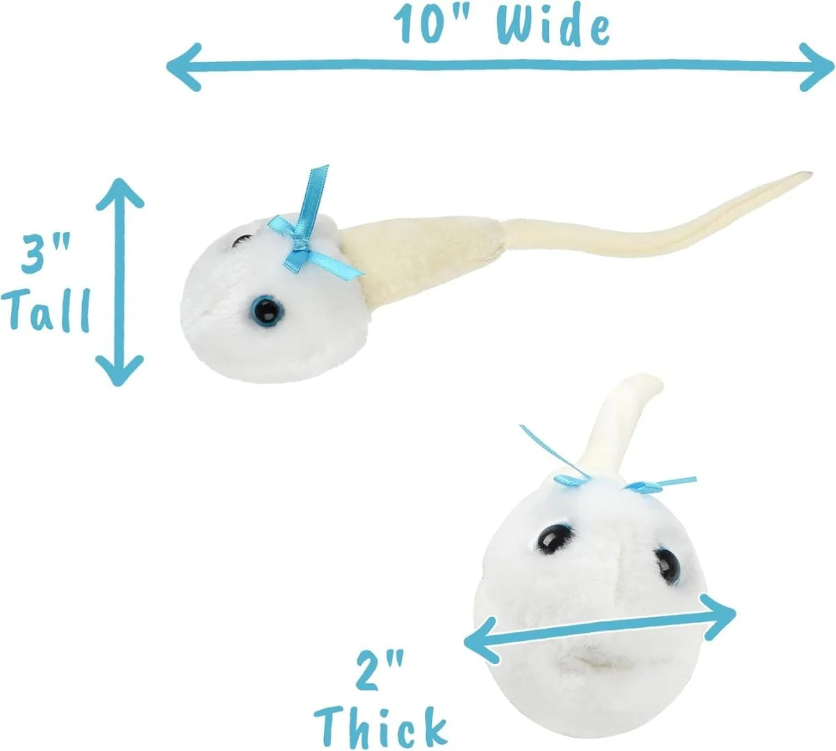 Enfermania GiantMicrobes peluche spermatozoïde 13-18 cm