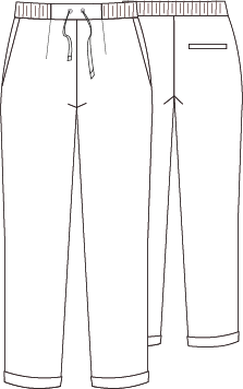 Gary's Pants pantalon travail femme noir - microfibre