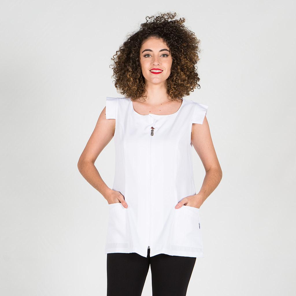 Gary's Melisa blouse femme blanche sans manches stretch