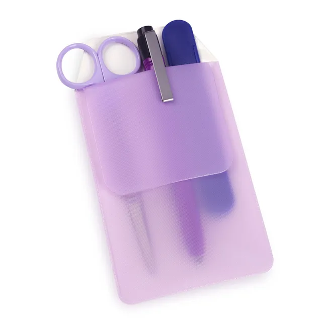 Enfermania protège-poche porte-stylos rose néon plastique