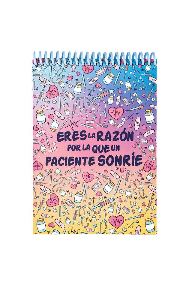 Enfermania Colorful carnet A6 spirale 50 pages Colorful