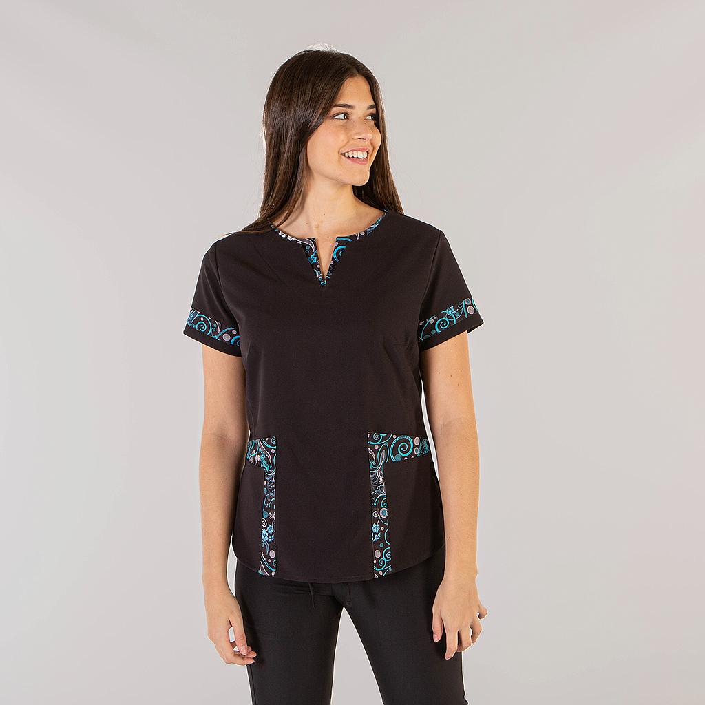 Gary's Blouses Olga blouse médicale femme noire microfibre