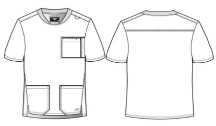 Gary's Thesis Top Barco blouse médicale bleu marine