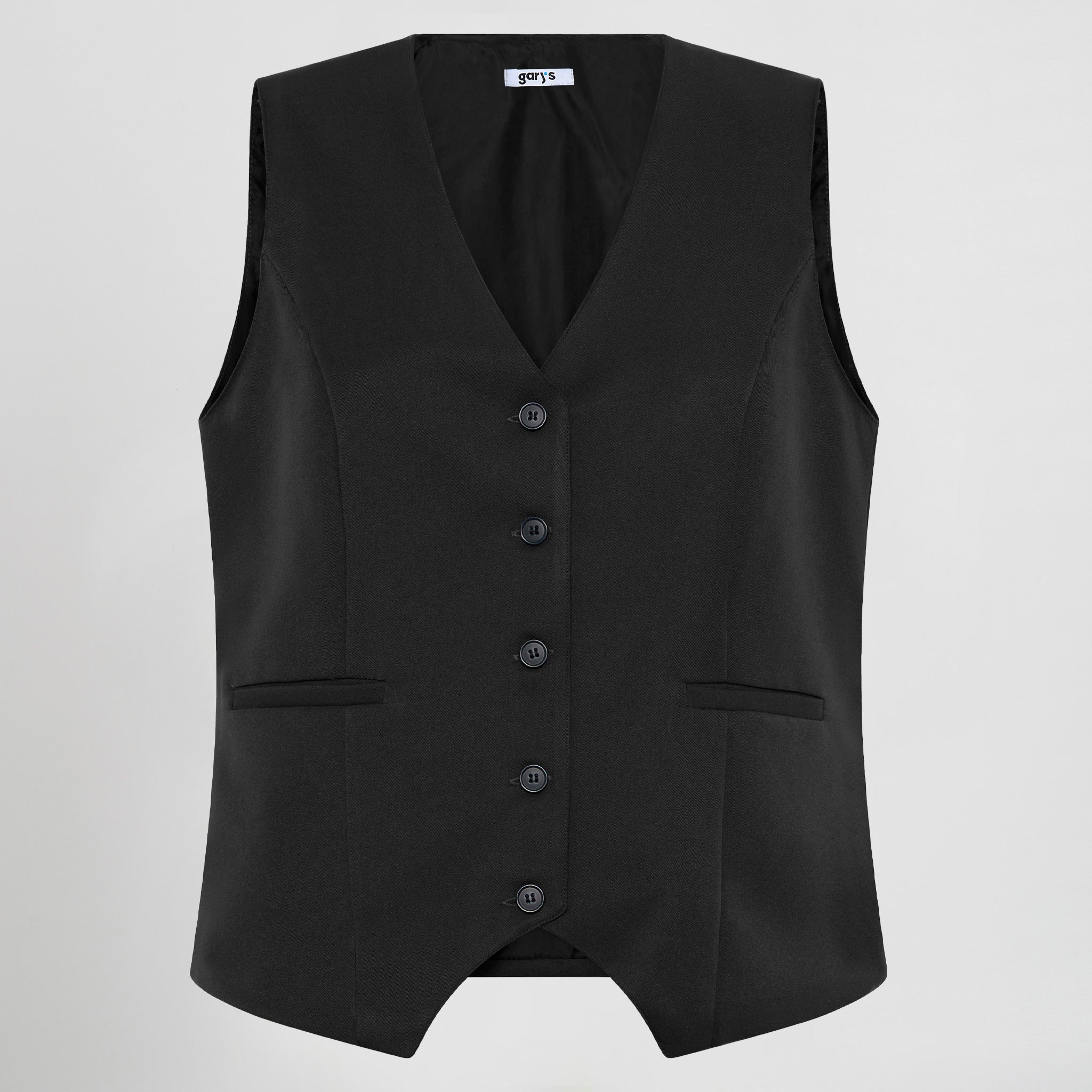 GARY'S Tank Top gilet serveuse noir polyester femme