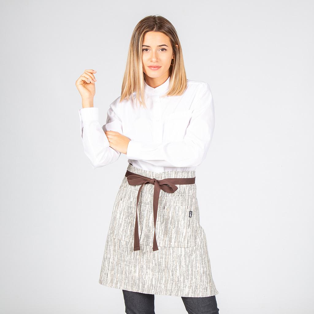 Gary's Aprons demi-tablier marbré gris 4 poches 50x68 cm