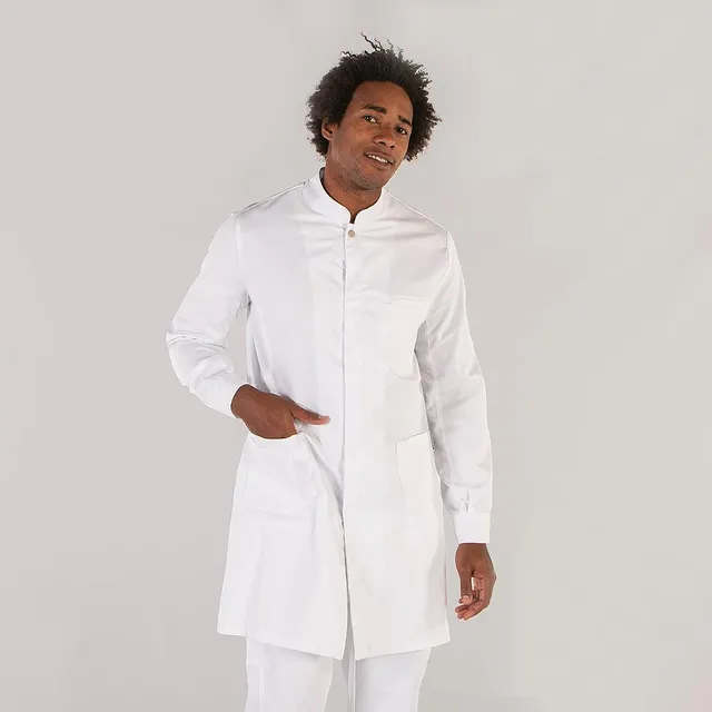 GARY'S Artur blouse homme blanche manches longues santé