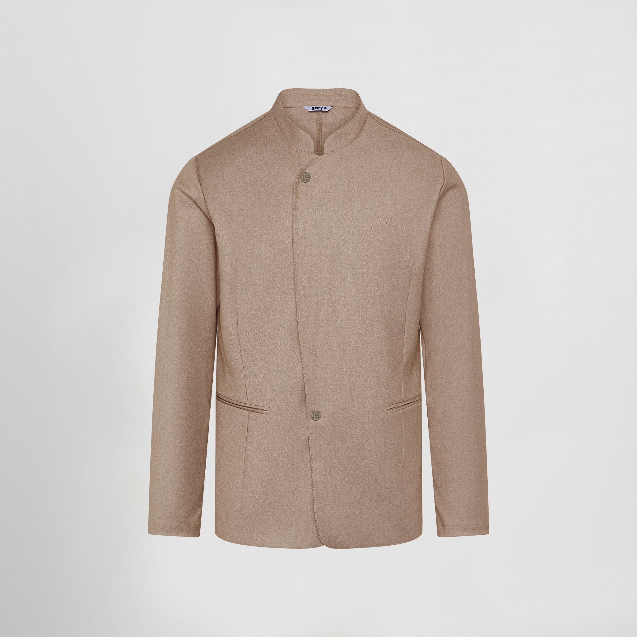 GARY'S Alcala veste homme col mao bleu marine