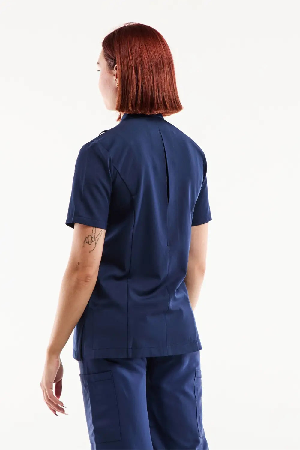 Aelin Aurelia Blouse Médicale Femme Marine Stretch