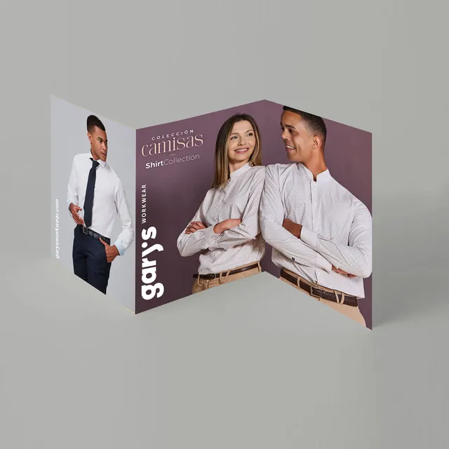 Gary's dépliant carton 67,5x32 présentoir chemises