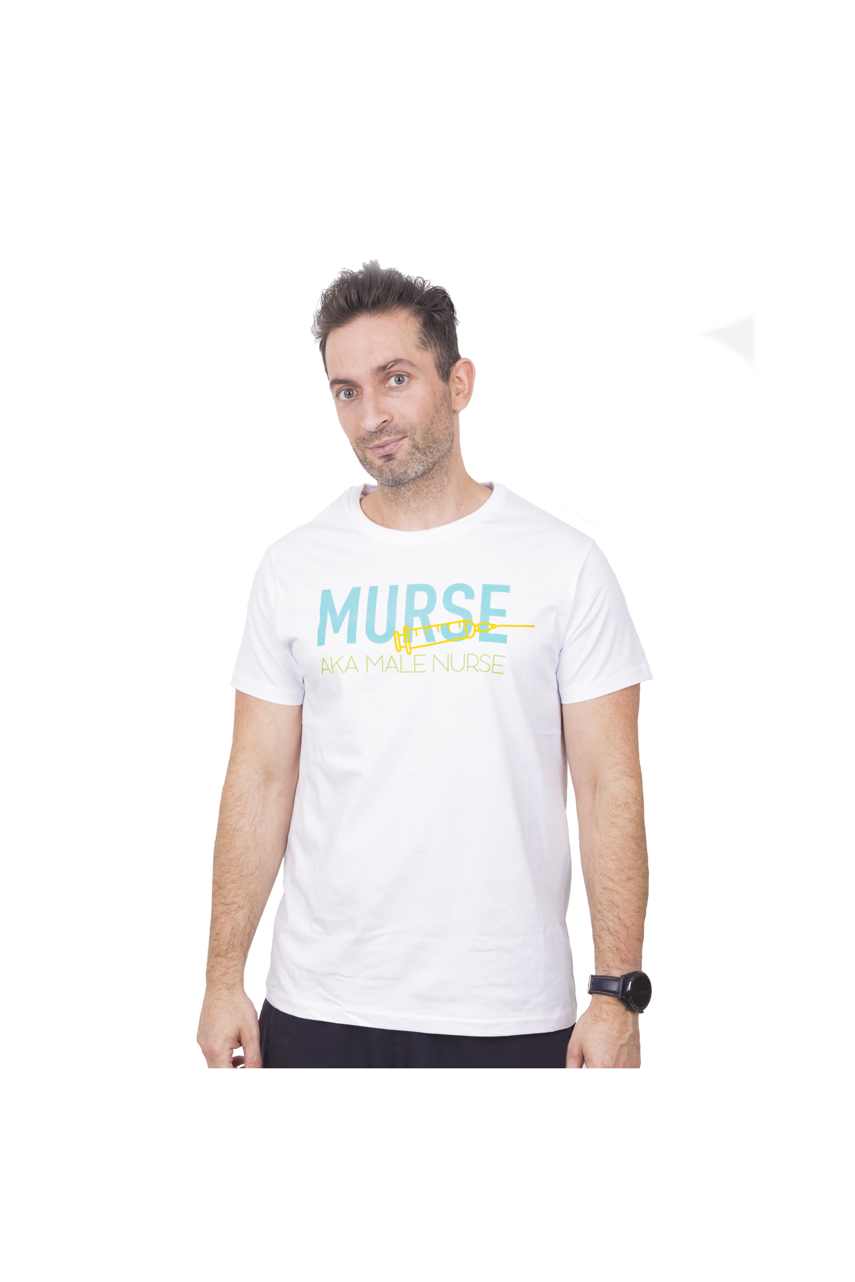Enfermania Ropa t-shirt blanc homme taille L coton