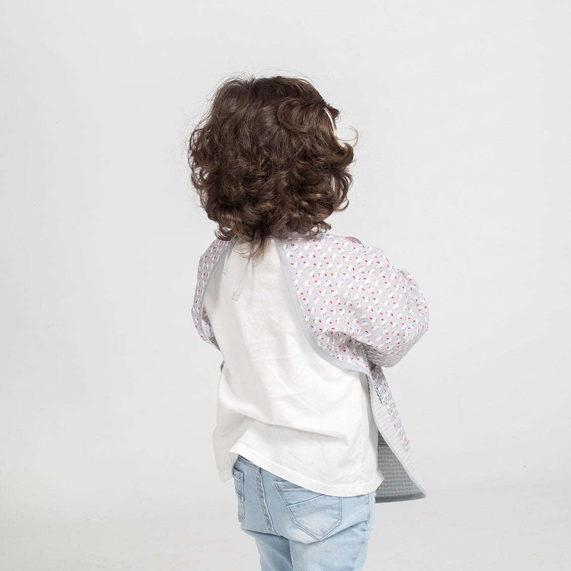 Gary's Polluelo Tablier Enfant Gris Perla Coton