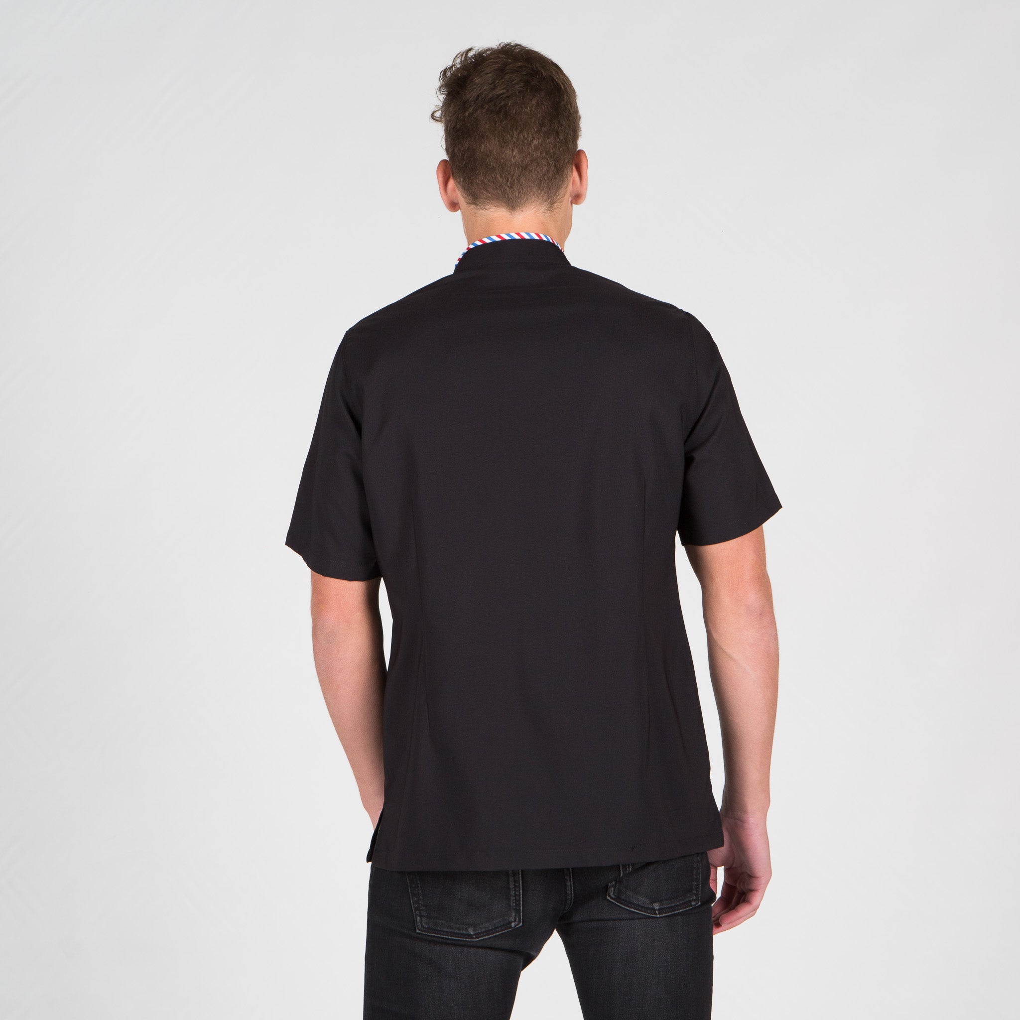 Gary's Nogal tunique barbier homme noire microfibre XS-YL