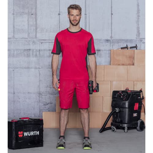 Würth MODYF Cetus short travail rouge lavage industriel